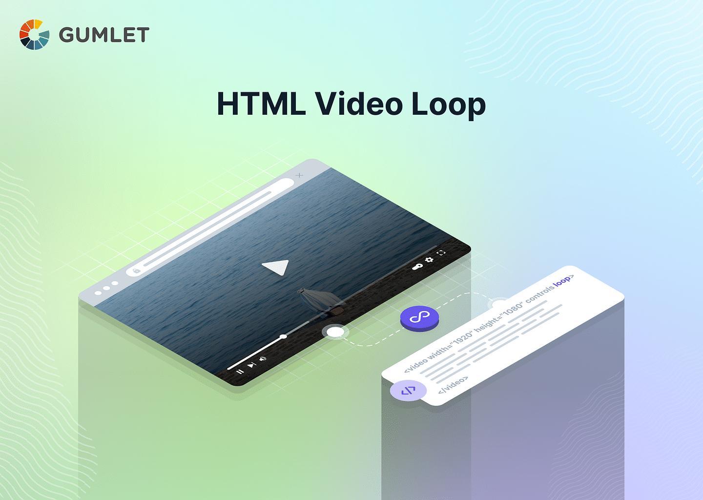 How to add controls to HTML Video?